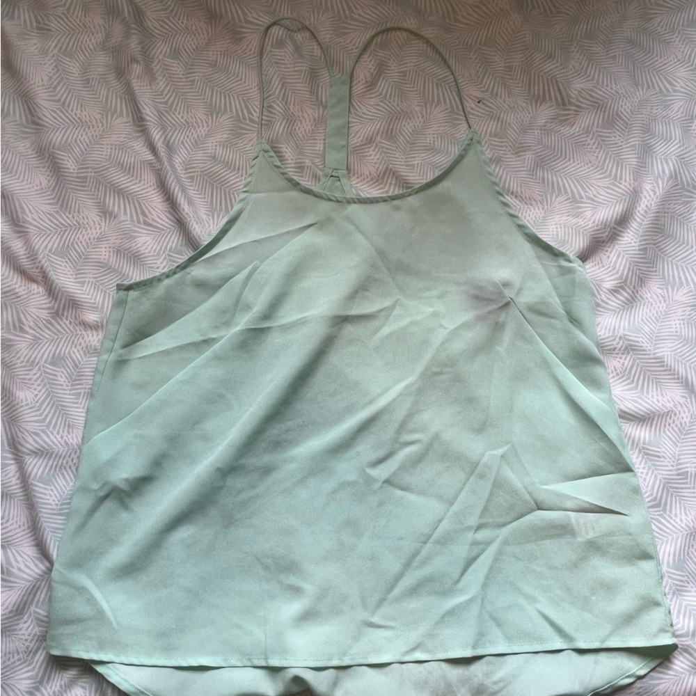 light teal tank top